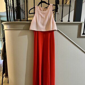 Coral Gianni Bini Maxi Dress SZ 8
